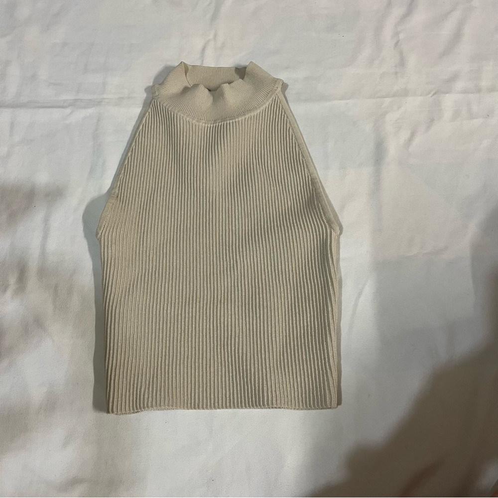 Babaton sculpt knit halter top